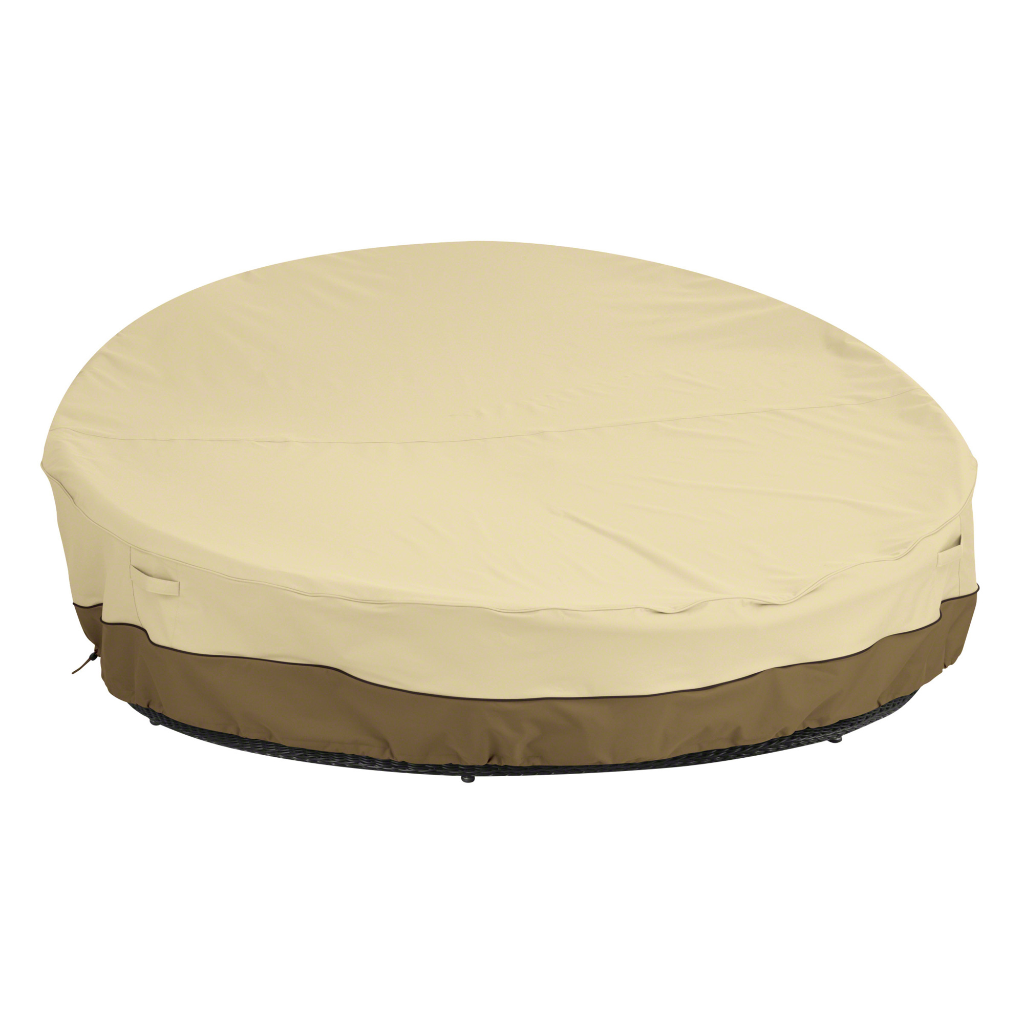 Classic Accessories Veranda Water-Resistant Patio Daybed Cover — 90in. Round, Pebble/Bark/Earth, Model# 55-872-031501-00